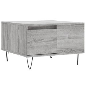 vidaXL kohvilaud, hall Sonoma, 55 x 55 x 36,5 cm, tehispuit