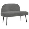 vidaXL Polsterdatud pink seljatoega Tumehall 110 x 60 x 76 cm Samet