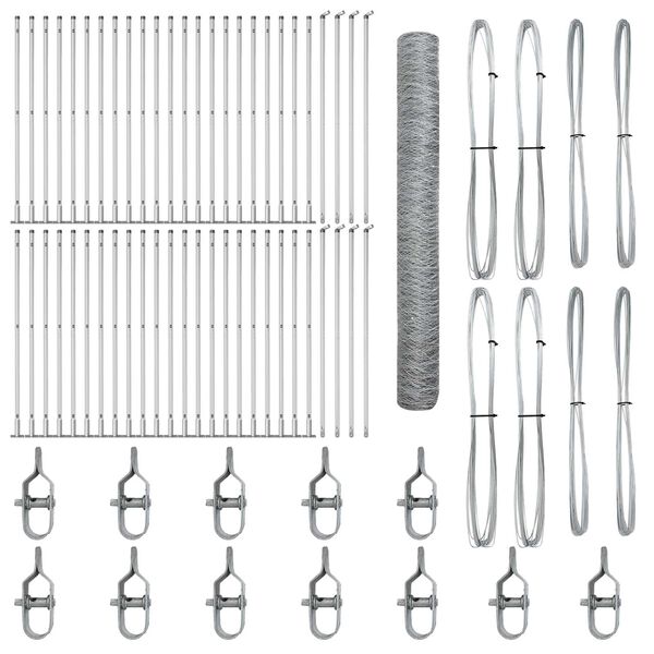 vidaXL Aiapost H&otilde;bedane 100 x 1,2 m (36 mm v&otilde;rk) Teras