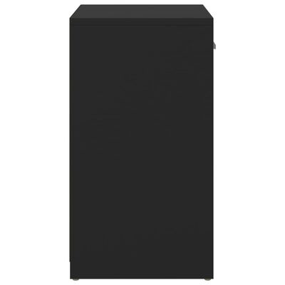 vidaXL jalatsipink, must, 94,5 x 31 x 57 cm, puitlaastplaat