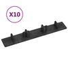 vidaXL terrassilaua otsakorgid 10 tk, must, plast