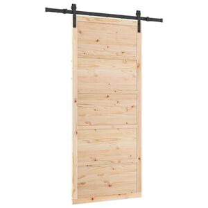 vidaXL Libisev uks Naturaalne 80 x 208 cm Toekas m&auml;nnipuit