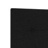 vidaXL Voodi raam peaga Must 90 x 190 cm kangas