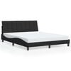 vidaXL voodiraam ilma madratsita Hanko, must, 160x200 cm, samet