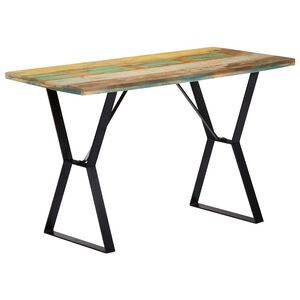 vidaXL s&ouml;&ouml;gilaud, 120 x 60 x 76 cm, toekas taastatud puit