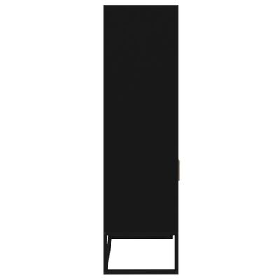 vidaXL kõrge kapp, must, 60 x 35 x 125 cm, tehispuit