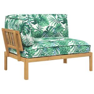 vidaXL Diivanikomplekt Lehe muster 133 x 92 x 69 cm Tugev akatsiapuu