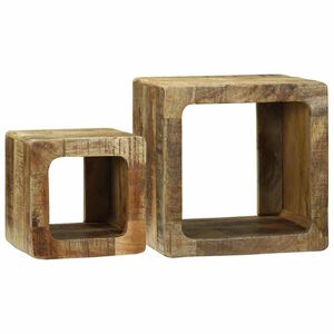 vidaXL TV &Uuml;ksused 2 tk Pruun 36 x 30 x 36 cm Tugev mango puu