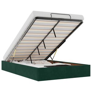 vidaXL Ottomani voodiraam ilma madratsita, 120x190 cm, samet