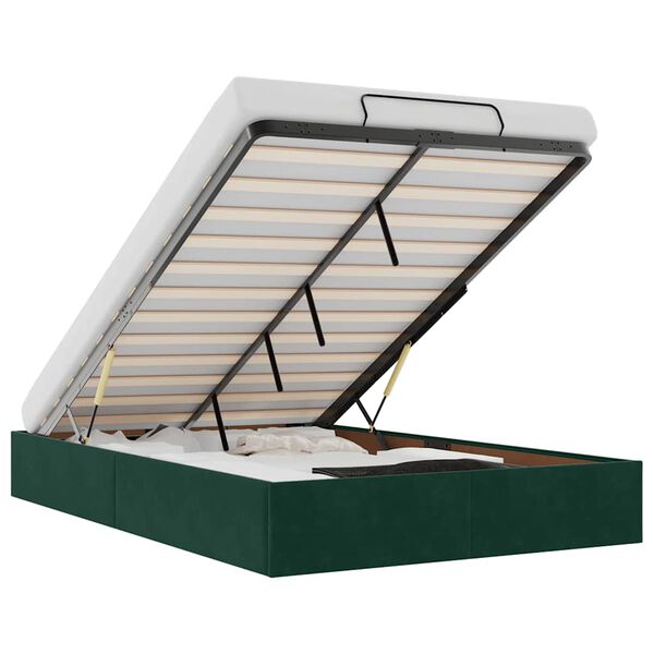 vidaXL Ottomani voodiraam ilma madratsita, 120x190 cm, samet