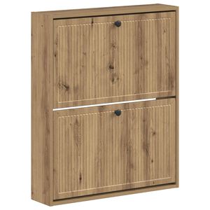vidaXL Seinale kinnitatav jalan&otilde;ude kapp EDE 71 x 17 x 86 cm Tehispuit