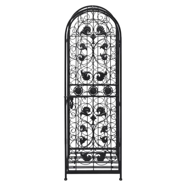 vidaXL metallist veiniriiul 45 pudelile