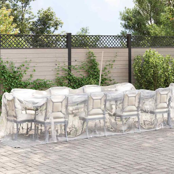 vidaXL L&auml;bipaistev Present aasadega 2x12 m Pol&uuml;et&uuml;leen