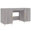 vidaXL kirjutuslaud, hall Sonoma tamm, 140 x 50 x 75 cm, tehispuit