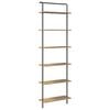 vidaXL Raamatukapp 6 tasandit 60 x 24 x 203 cm Tehispuit K&auml;sit&ouml;&ouml;puu