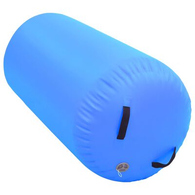 vidaXL täispumbatav võimlemisrull pumbaga 120x90 cm PVC sinine