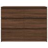 vidaXL puhvetkapp pruun tamm 100x35x76 cm Engineered Wood