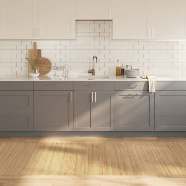 vidaXL vaip, ristk&uuml;likukujuline, naturaalne hele, 100 x 400 cm, bambus