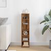 vidaXL CD-kapp Vana puit 21x20x88 cm Engineered Wood