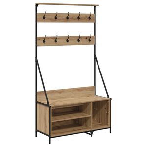 vidaXL Riidepuu riiuliga Käsitööpuu 100 x 41 x 184 cm Tehispuit