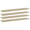 vidaXL riiuliplaadid 4 tk, Sonoma tamm, 100x20x1,5 cm, puitlaastplaat