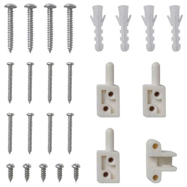 vidaXL Sangadega putukate ekraan Valge ja must 100 x 215 cm