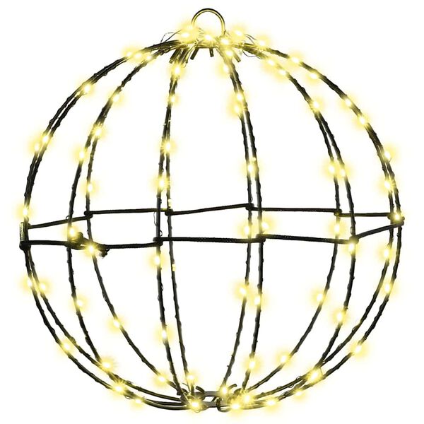 vidaXL Pall koos 192 LED-iga 2 pcs Soe valge 30 x 30 x 32 cm Metall