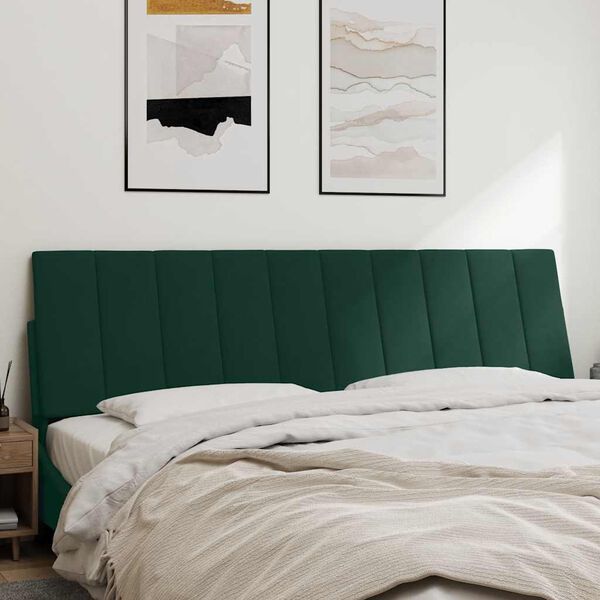 vidaXL voodipeatsi padi Hanko, tumeroheline, 180 cm, samet