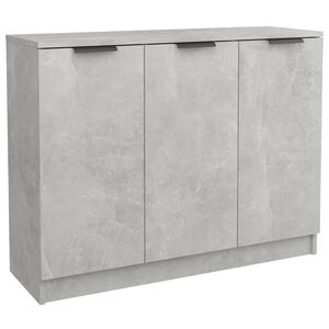 vidaXL puhvetkapp, betoonhall, 90,5x30x70 cm, tehispuit