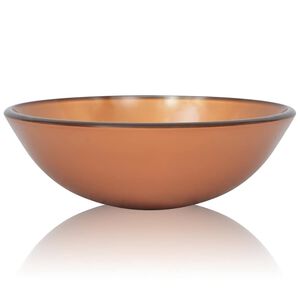 vidaXLi valamu karastatud klaasist, 42 cm, pruun