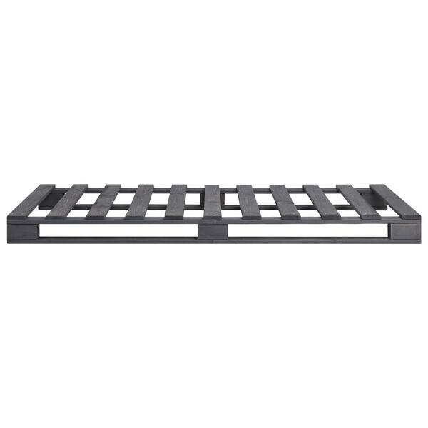 vidaXL kaubaalustest voodiraam hall tugevast männipuidust 100 x 200 cm