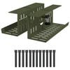 vidaXL Kabli haldamise tray laua all 2 tk Oliiviroheline