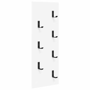 vidaXL Seinale kinnitatav riidepuu Valge 30 x 1,5 x 80 cm Tehispuit