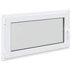 vidaXL Keldriakendus RISOR 110 x 60 cm PVC ja klaas Valge