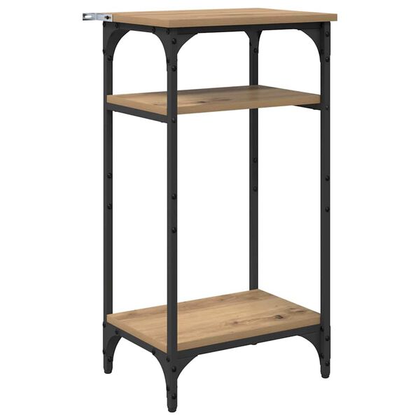 vidaXL K&uuml;lglaud riiuliga K&auml;sit&ouml;&ouml;puu 40 x 30 x 75 cm Tehispuit