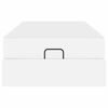 vidaXL Voodi raam madratsiga Puhas valge 80 x 200 cm Kunstnahk
