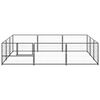 vidaXL koeraaedik, must, 9 m&sup2;, teras