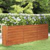 vidaXL taimekast, rooste, 240x40x77 cm, Corten-teras