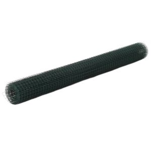 vidaXL kanade traataed, teras PVC kattega, 10 x 1,5 m, roheline