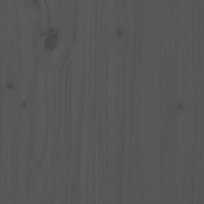 vidaXL riiuliga taimekast, hall, 111,5x34,5x81 cm, männipuit