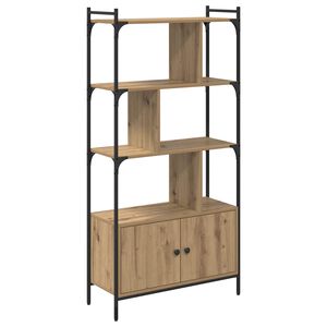 vidaXL Raamatukapp 76,5 x 30 x 154,5 cm Tehispuit