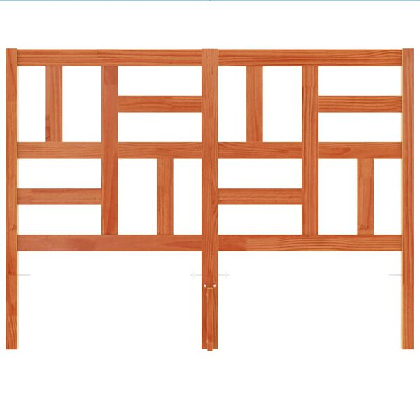 vidaXL voodipeats, vahapruun, 135 cm, m&auml;nnipuit