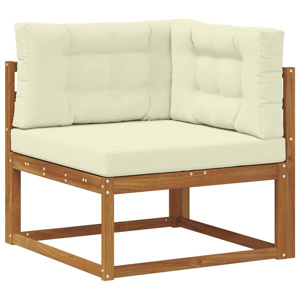 vidaXL V&auml;li diivanikomplekt padjaga 7 pcs Looduslik ja kreem