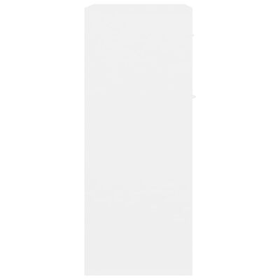 vidaXL puhvetkapp, valge, 60 x 30 x 75, cm puitlaastplaat