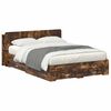 vidaXL Voodiraam ladustamisega Suitsutatud tamm 150 x 200 cm Tehispuit