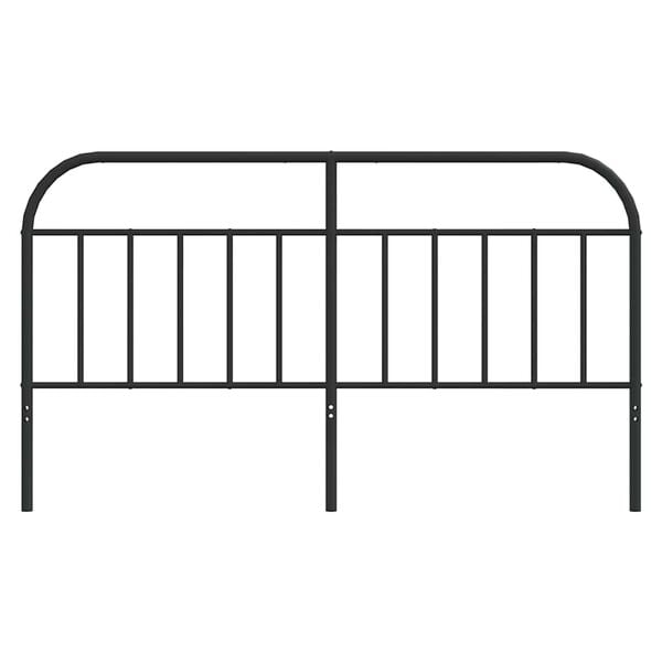 vidaXL metallist voodipeats, must, 160 cm