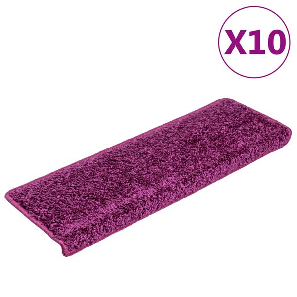 vidaXL trepimatid 10 tk 65 x 21 x 4 cm violetsed ristk&uuml;likukujulised servad