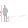 vidaXL aia taimelava, 200 x 50 x 54 cm, WPC