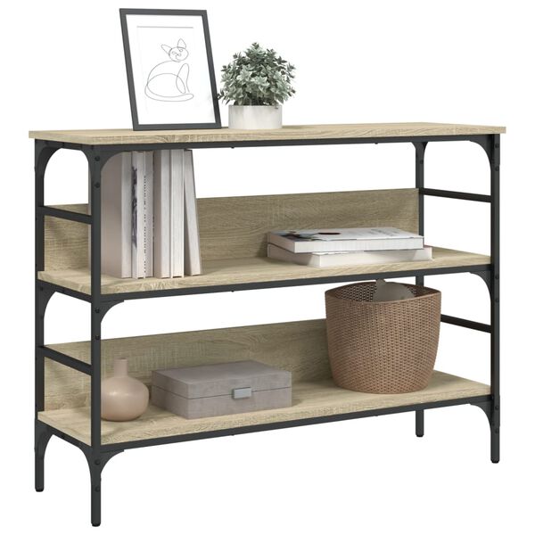 vidaXL konsoollaud, Sonoma tamm, 100x32x75 cm, tehispuit