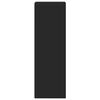 vidaXL kõrge kapp, must, 40 x 41 x 124 cm, tehispuit